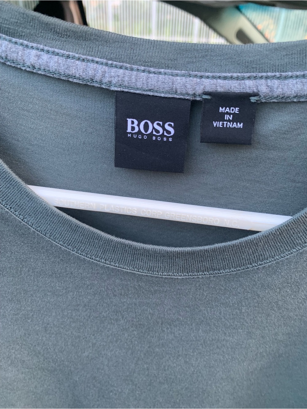 Hugo Boss Olive Green Logo-Tab Tee